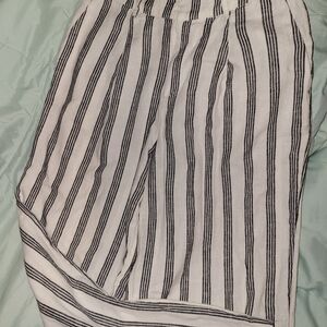 a new day Black and White Striped Wide Leg Pants NWOT